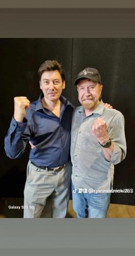 Grandmaster Gary Wasniewski and Chuck Norris